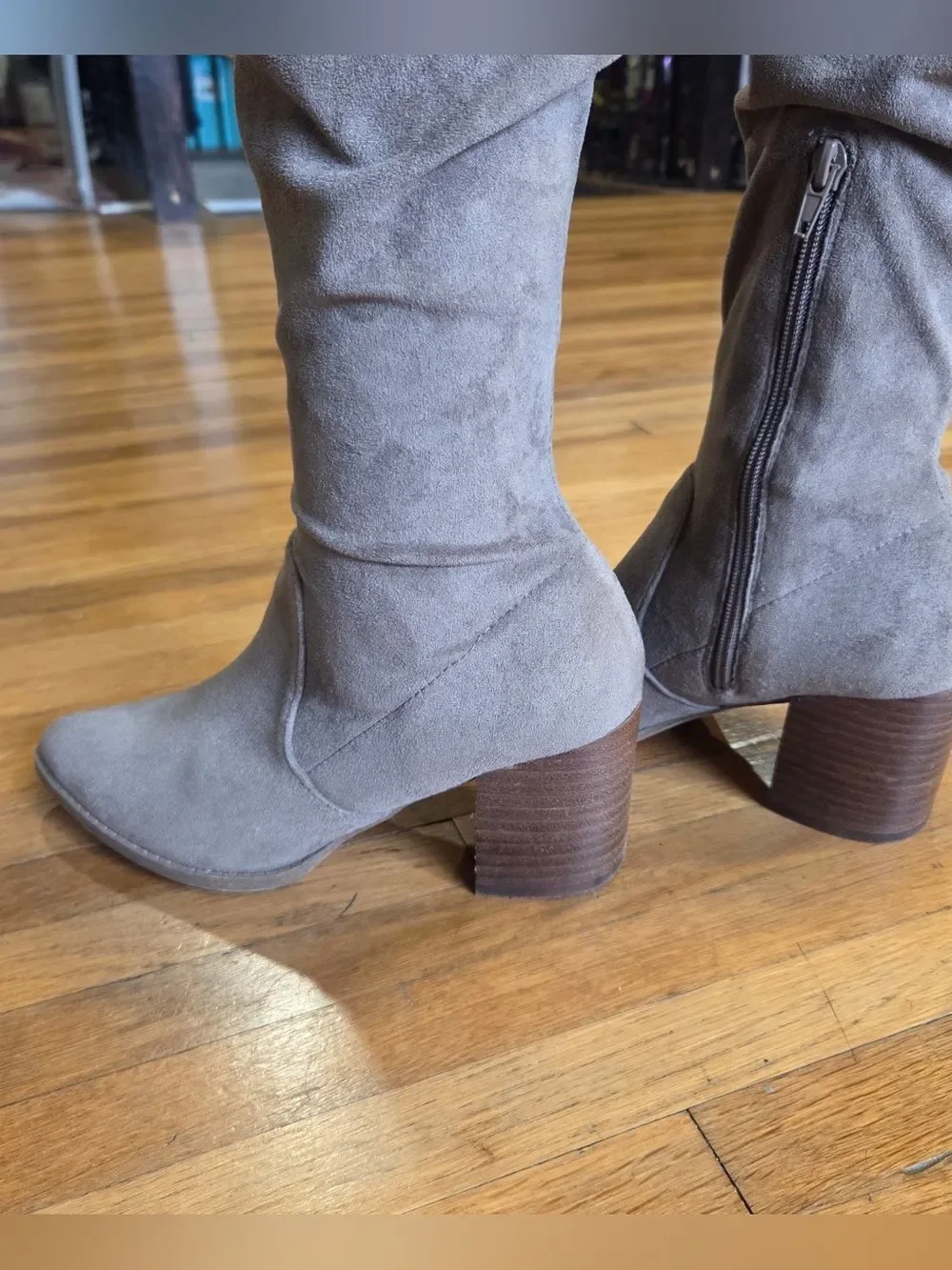 Dolce Vita Torrid Faux Suede Knee-High Block Heel Boots 7.5